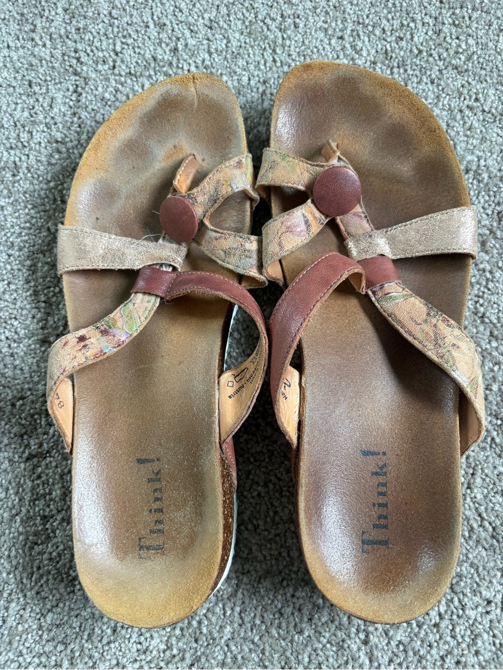 Think! Women's Brown Sandals